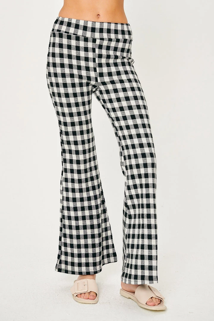 STORETS Kris Gingham Bootcut Pants CLOTHING