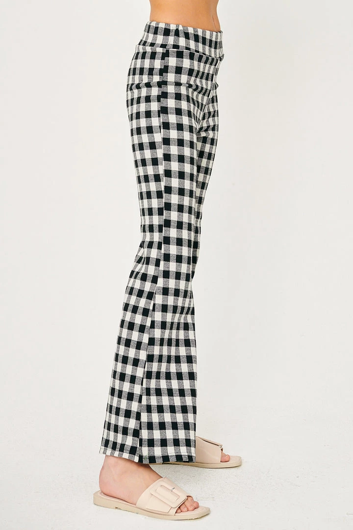 STORETS Kris Gingham Bootcut Pants CLOTHING