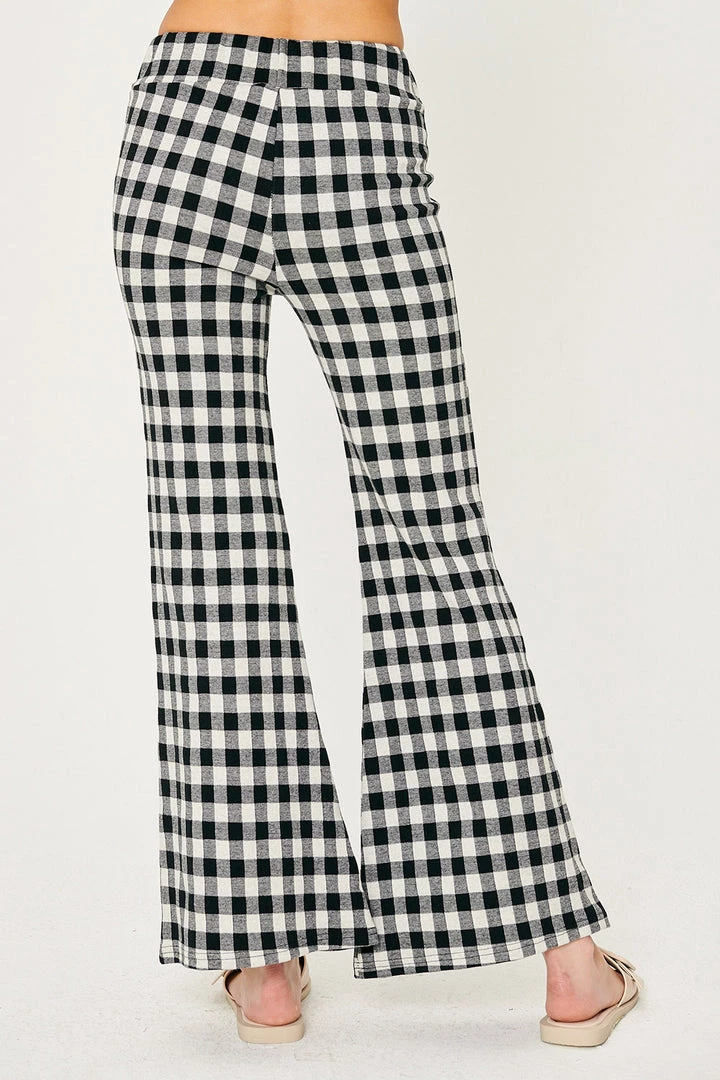 STORETS Kris Gingham Bootcut Pants CLOTHING