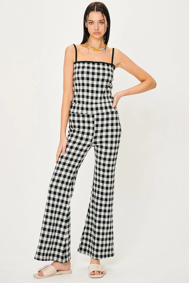STORETS Kris Gingham Bootcut Pants CLOTHING