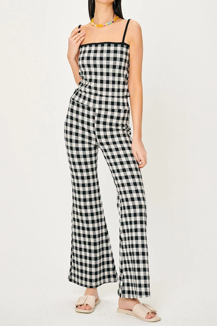 STORETS Kris Gingham Bootcut Pants CLOTHING