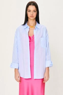 STORETS Luz Stripe Boyfriend Shirt CLOTHING