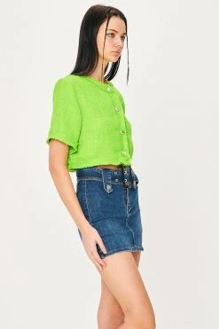 STORETS CLOTHING Laila Frayed Tweed Jacket