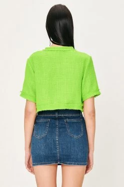 STORETS CLOTHING Laila Frayed Tweed Jacket