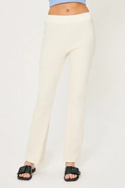STORETS CLOTHING Ava Ribbed Bootcut Pants