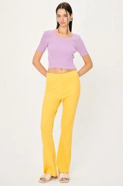 STORETS CLOTHING Ava Ribbed Bootcut Pants