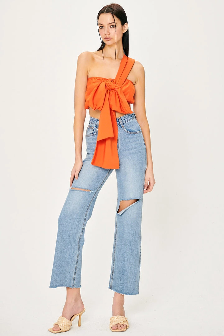STORETS Valda Front Cutout Jeans CLOTHING