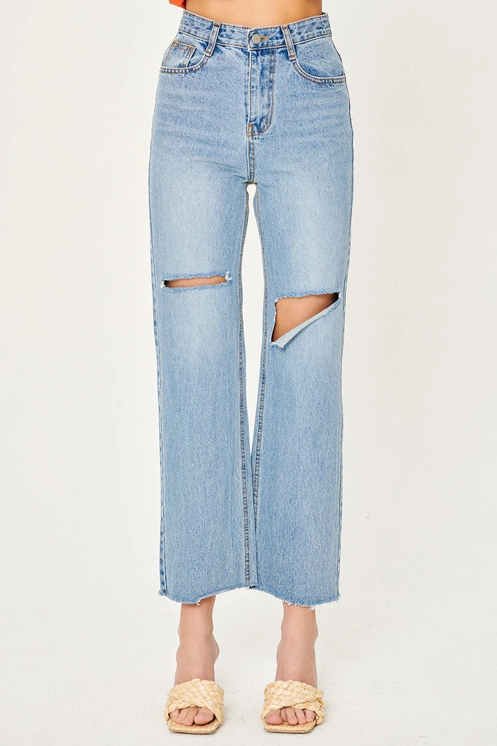 STORETS Valda Front Cutout Jeans CLOTHING