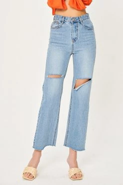 STORETS Valda Front Cutout Jeans CLOTHING
