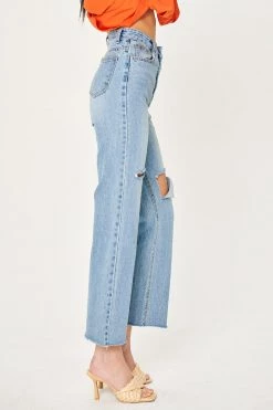 STORETS Valda Front Cutout Jeans CLOTHING