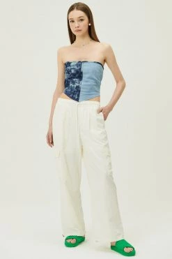 STORETS WHAT'S NEW Xime Tie-Dye Denim Top