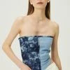 STORETS WHAT'S NEW Xime Tie-Dye Denim Top