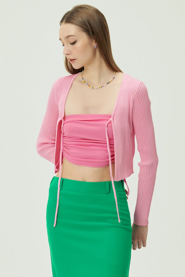 STORETS Elena Tie Front Cardigan