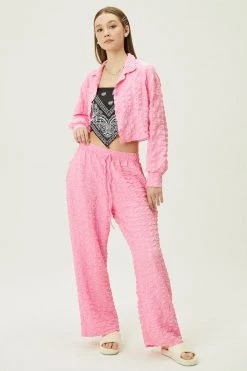 STORETS Bella Embossed Crop Shirt