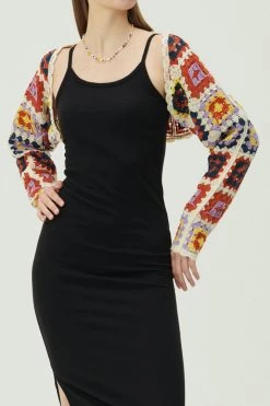 STORETS Joy Granny Square Shrug Cardi