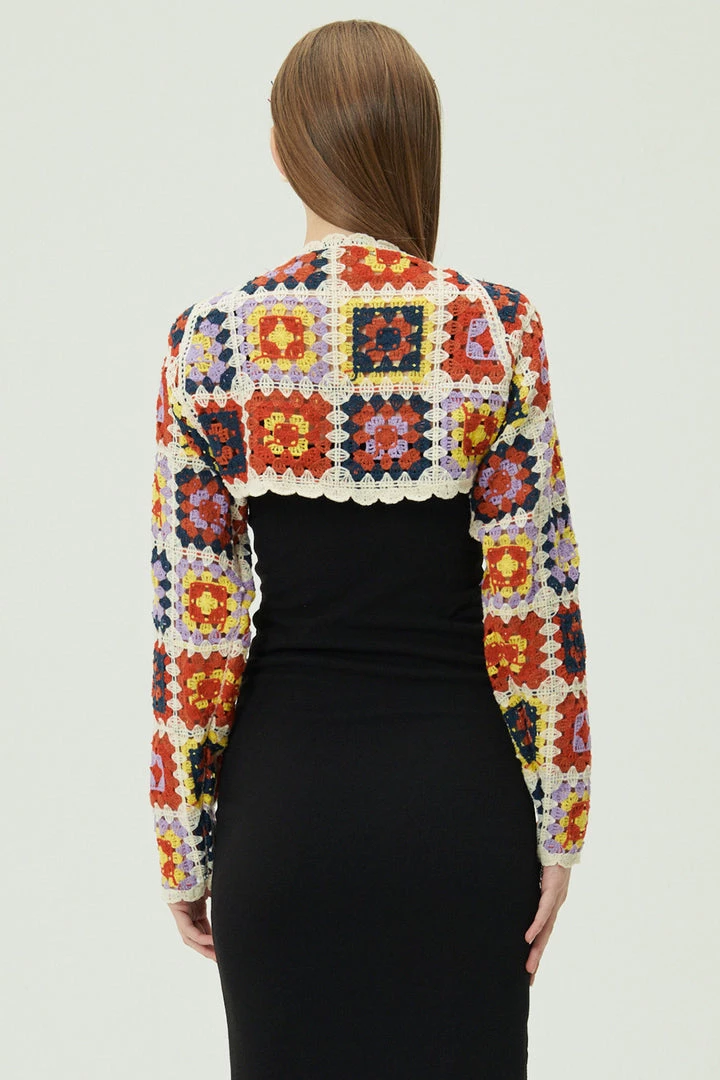 STORETS Joy Granny Square Shrug Cardi