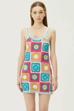 STORETS WHAT'S NEW Adelle Granny Square Dress