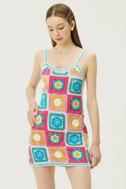 STORETS WHAT'S NEW Adelle Granny Square Dress