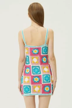 STORETS WHAT'S NEW Adelle Granny Square Dress