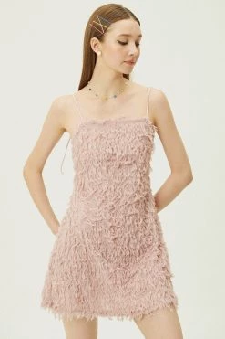 STORETS WHAT'S NEW Liane Faux Feather Dress