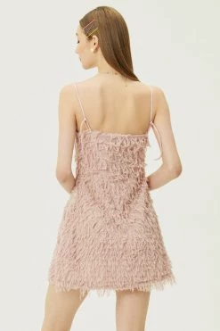 STORETS WHAT'S NEW Liane Faux Feather Dress