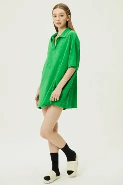 STORETS WHAT'S NEW Gina Terry Towel Mini Dress