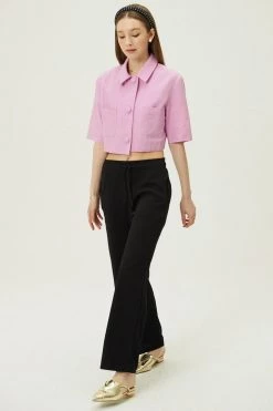 STORETS Crystal Cropped Blazer