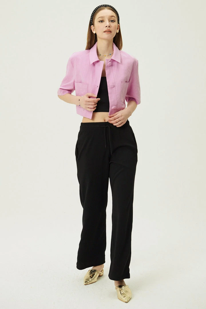 STORETS Crystal Cropped Blazer