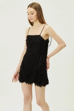 STORETS WHAT'S NEW Liane Faux Feather Dress
