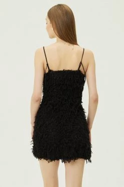 STORETS WHAT'S NEW Liane Faux Feather Dress