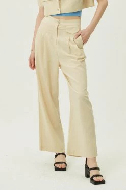 STORETS Noa Button Linen Pants