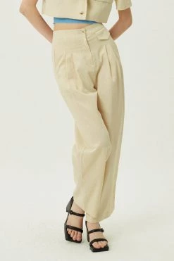 STORETS Noa Button Linen Pants