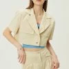 STORETS Noa Cropped Linen Blazer