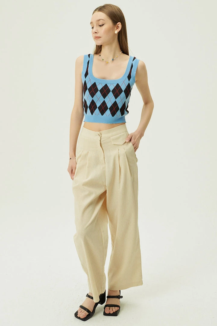 STORETS Noa Button Linen Pants