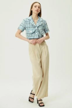 STORETS Dana Tweed Crop Jacket