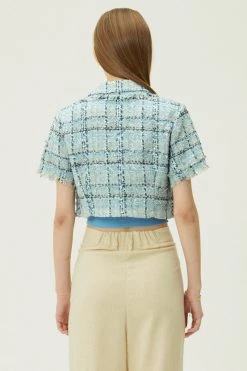 STORETS Dana Tweed Crop Jacket