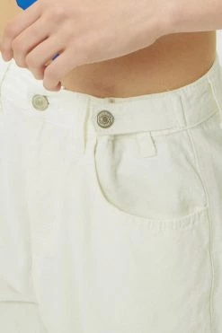 STORETS Gia Buttoned Cutout Jeans