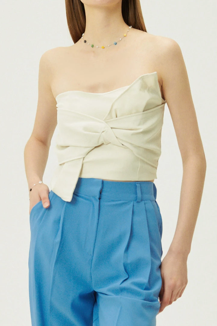 STORETS Katie Knitted Top W/Bow WHAT'S NEW