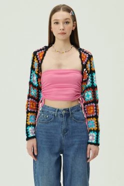 STORETS Joy Granny Square Shrug Cardi