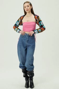 STORETS Joy Granny Square Shrug Cardi