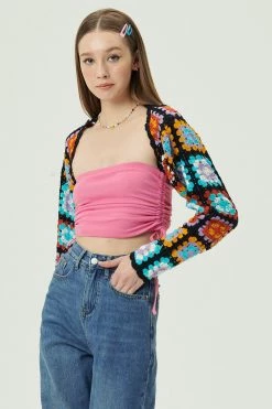 STORETS Joy Granny Square Shrug Cardi