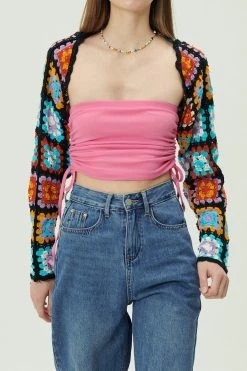 STORETS Joy Granny Square Shrug Cardi