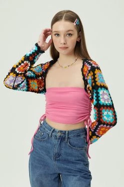 STORETS Joy Granny Square Shrug Cardi