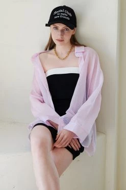 STORETS Helena Striped Sheer Shirt WHAT'S NEW