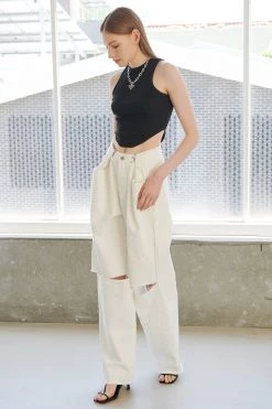 STORETS BEST-SELLERS Vera Slash Cutout Jeans