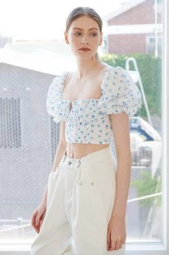 STORETS Peony Floral Bustier Top WHAT'S NEW