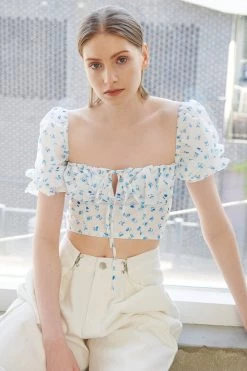 STORETS Peony Floral Bustier Top WHAT'S NEW