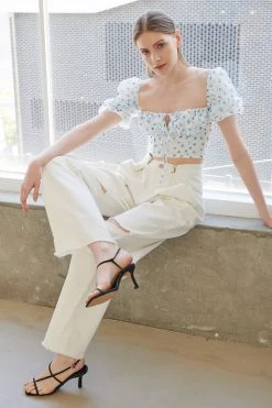 STORETS Peony Floral Bustier Top WHAT'S NEW