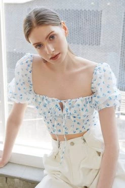 STORETS Peony Floral Bustier Top WHAT'S NEW