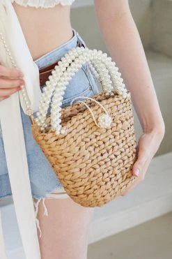 STORETS Faya Pearl Rattan Tote WHAT'S NEW
